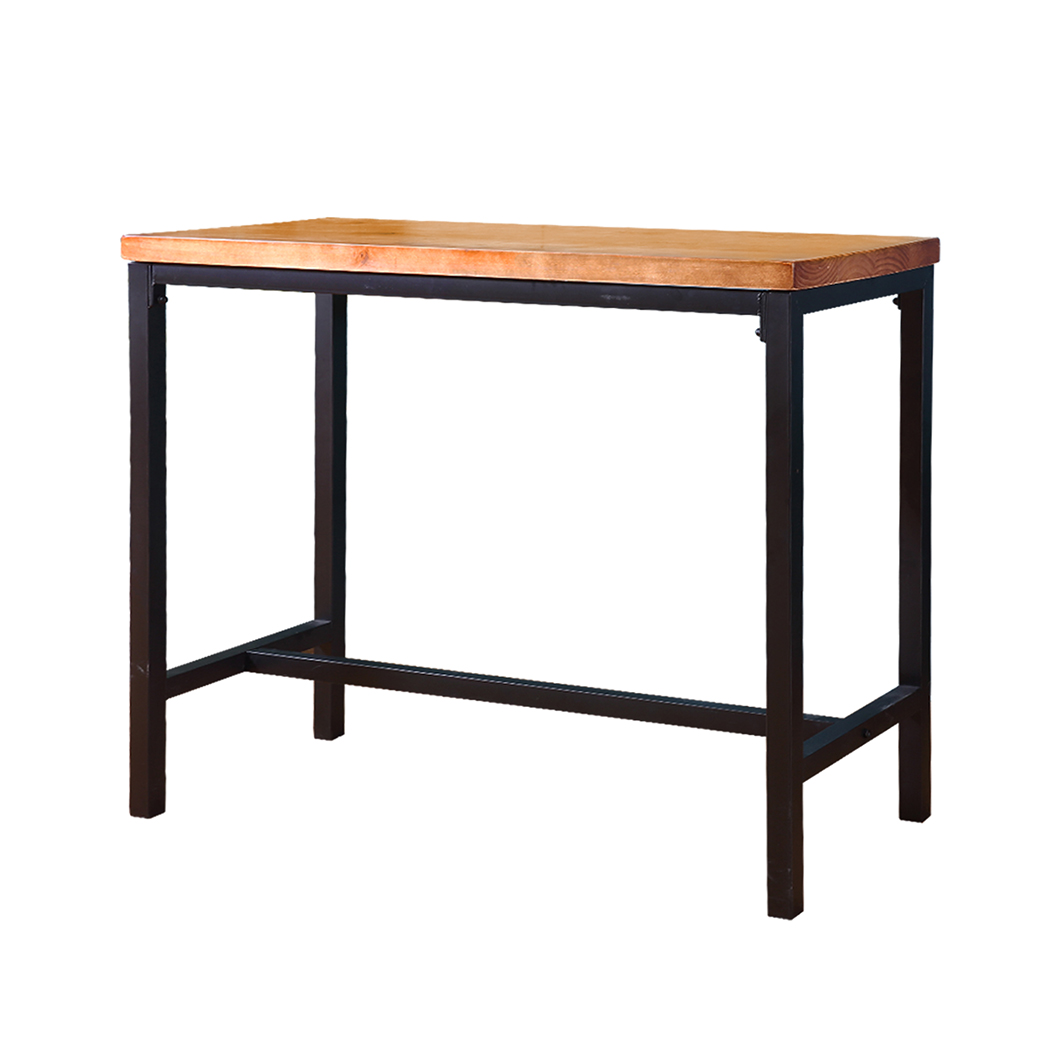 TopSellers-Vintage Industrial High Bar Table - Natural Wood 120x50cm