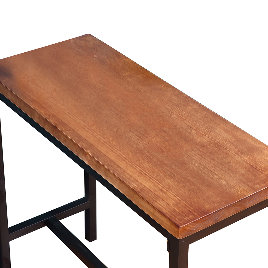 Levede High Bar Table Vintage Industrial Solid Wood Kitchen Cafe Office Desk