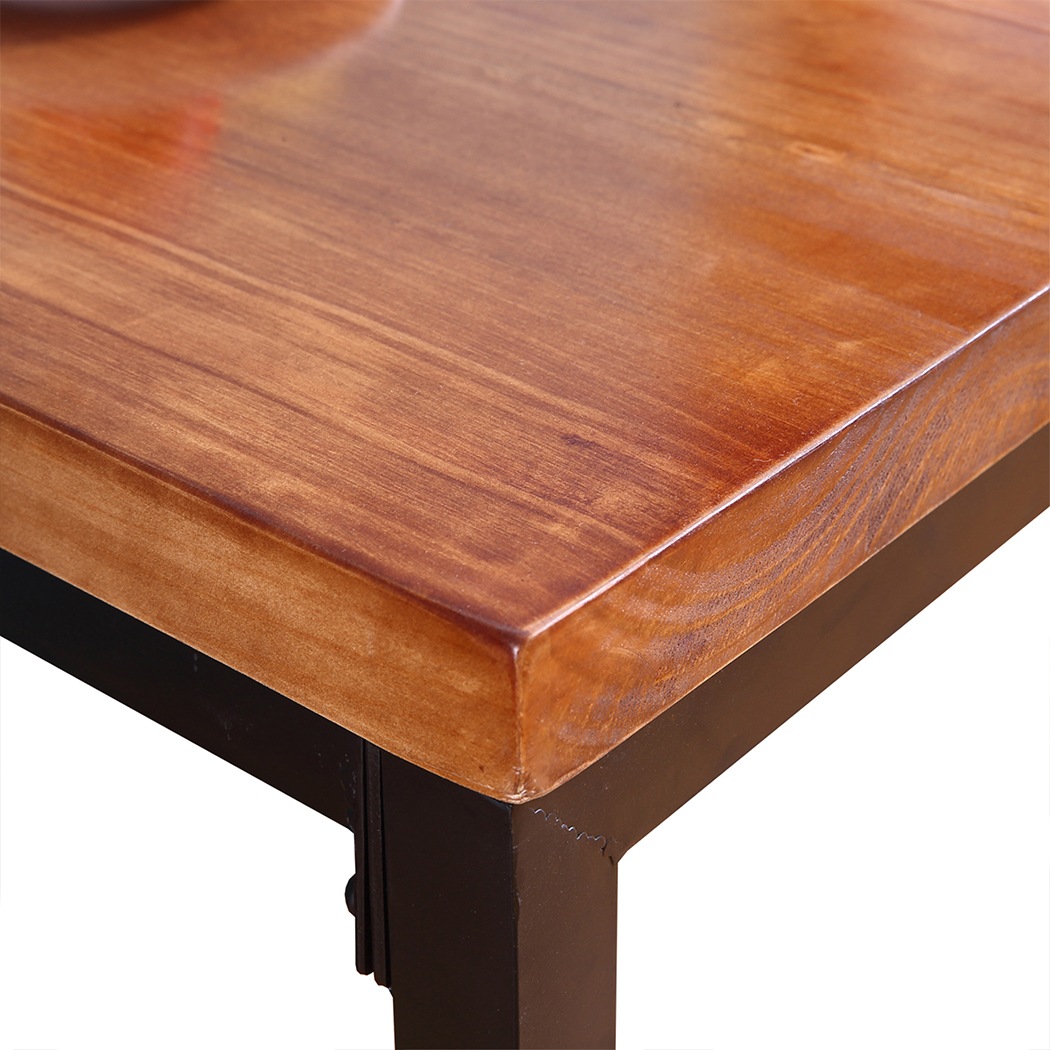 Levede High Bar Table Vintage Industrial Solid Wood Kitchen Cafe Office Desk