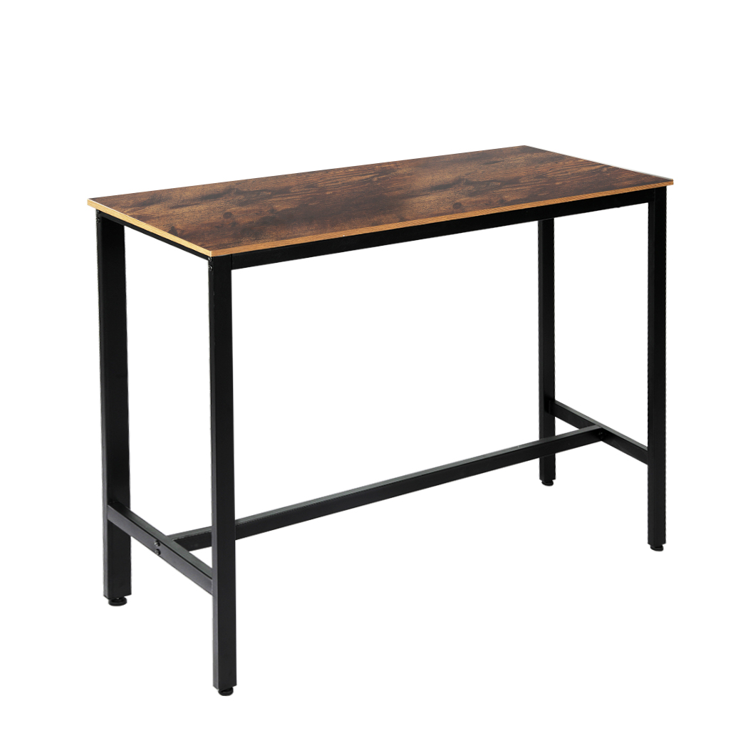 TopSellers-Brown High Bar Table 120cm - Retro Industrial Style for Parties