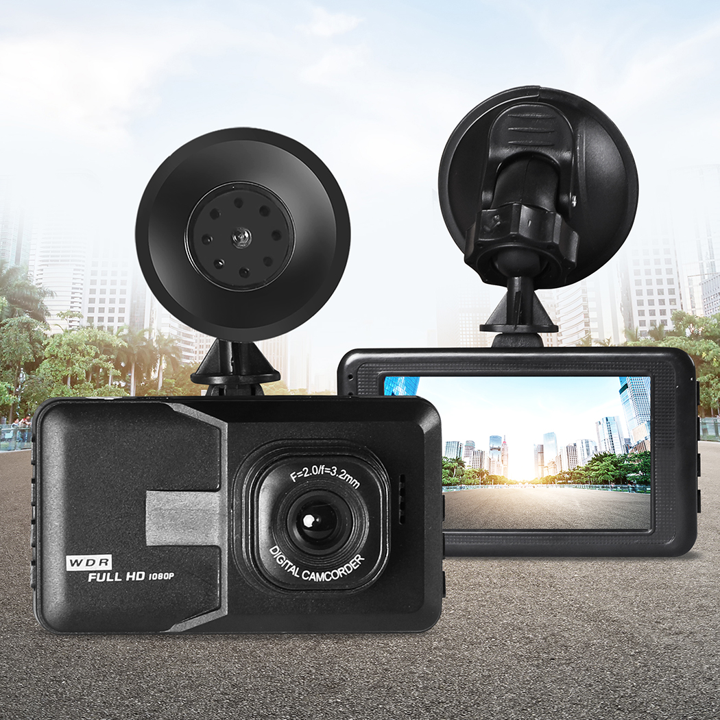 Car Dash Camera Camera Video DVR Recorder 1080P FHD 3"LCD 11 Language 32GB Card
