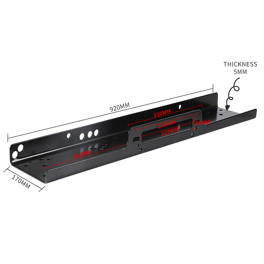 Manan Winch Mounting Plate Bracket Universal Cradle Truck Trailer 8000-12000 lbs