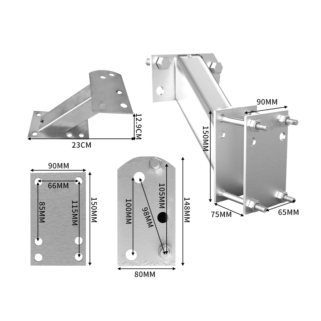 Spare Wheel Bracket Carrier Universal Tyre Holder Trailer Caravan Camper Boat