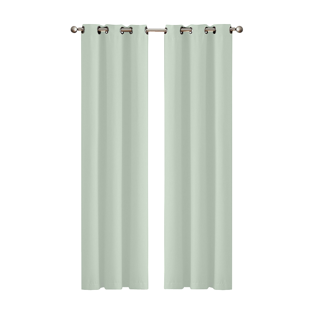 2X Blockout Curtains Blackout Window Curtain Draperies Pair Eyelet Bedroom Decor - Picture 337 of 466