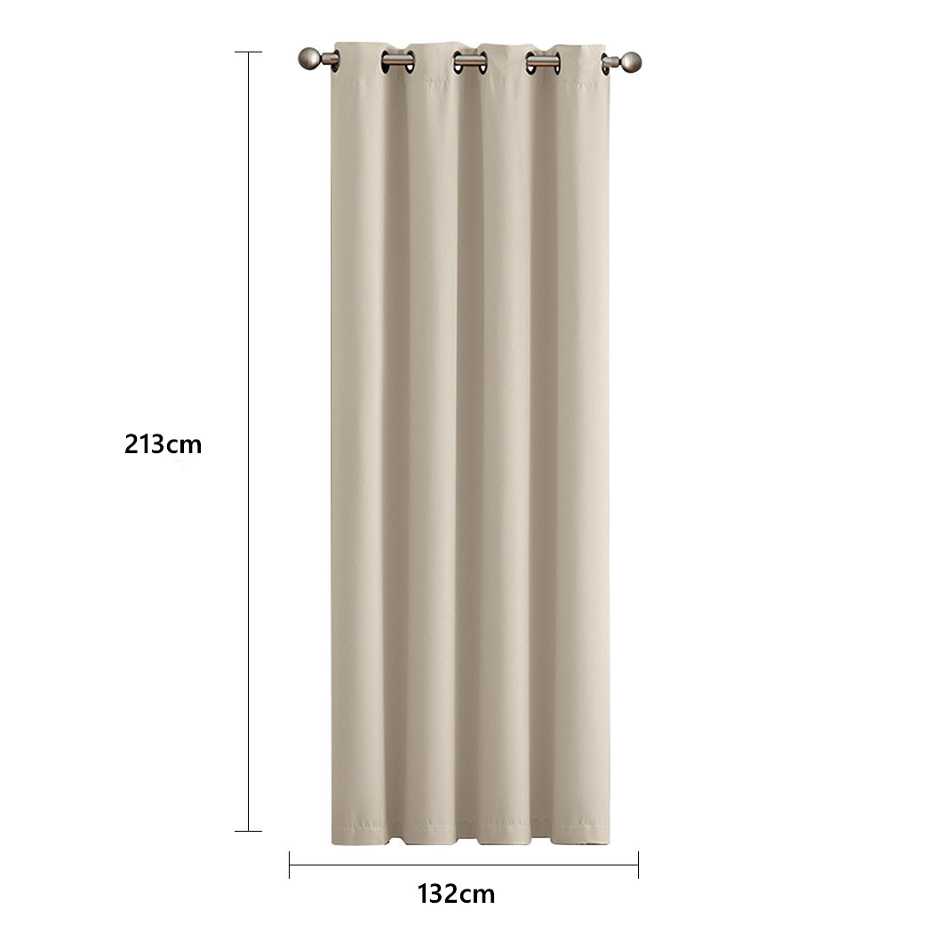 2X Blockout Curtains Blackout Window Curtain Draperies Pair Eyelet Bedroom Decor - Picture 73 of 466