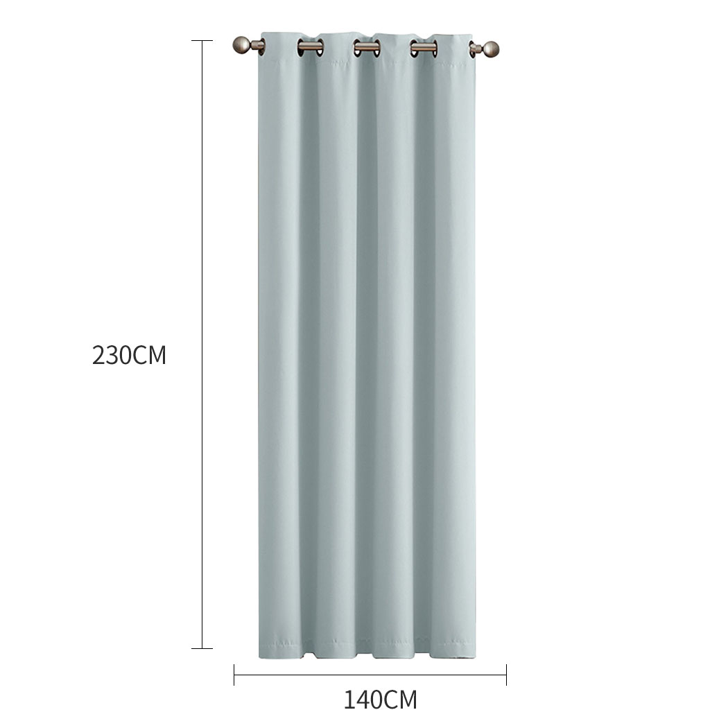 2X Blockout Curtains Blackout Window Curtain Draperies Pair Eyelet Bedroom Decor - Picture 348 of 466