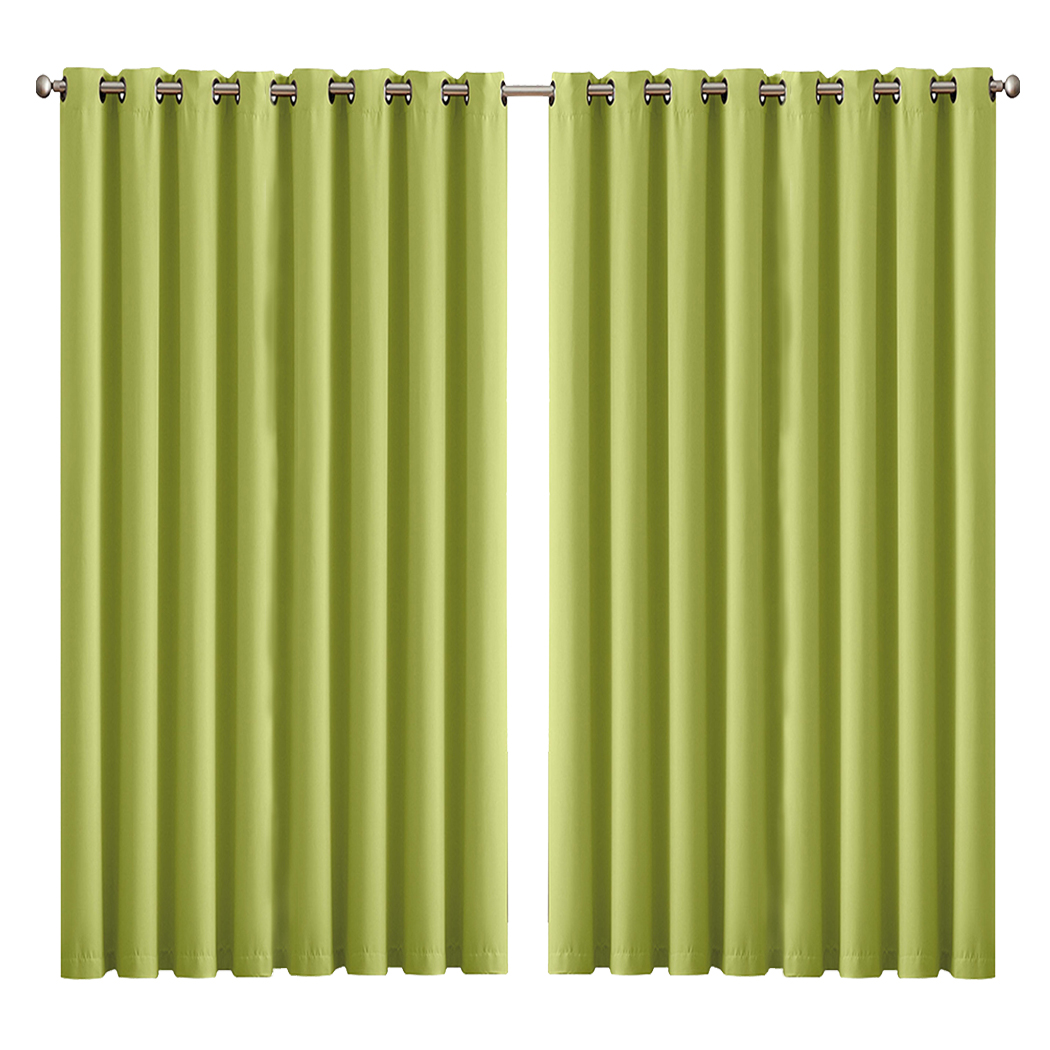 2X Blockout Curtains Blackout Window Curtain Draperies Pair Eyelet Bedroom Decor - Picture 50 of 466