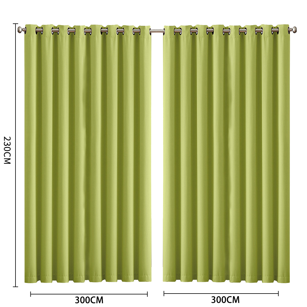 2X Blockout Curtains Blackout Window Curtain Draperies Pair Eyelet Bedroom Decor - Picture 49 of 466