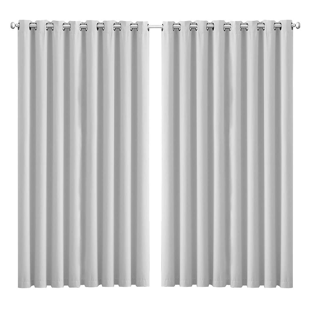 2X Blockout Curtains Blackout Window Curtain Draperies Pair Eyelet Bedroom Decor - Picture 313 of 466