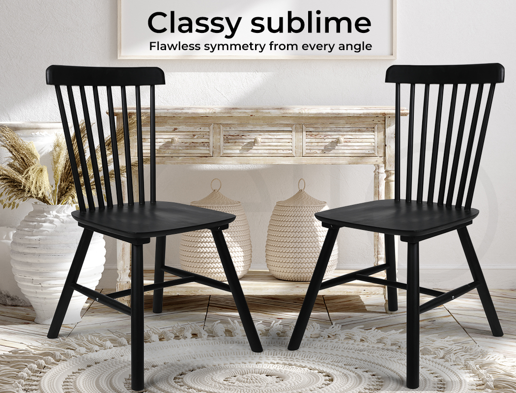 Set of 2 Dining Chairs Side Chair Replica Kitchen Wood Contemporary Furniture - Picture 17 of 30