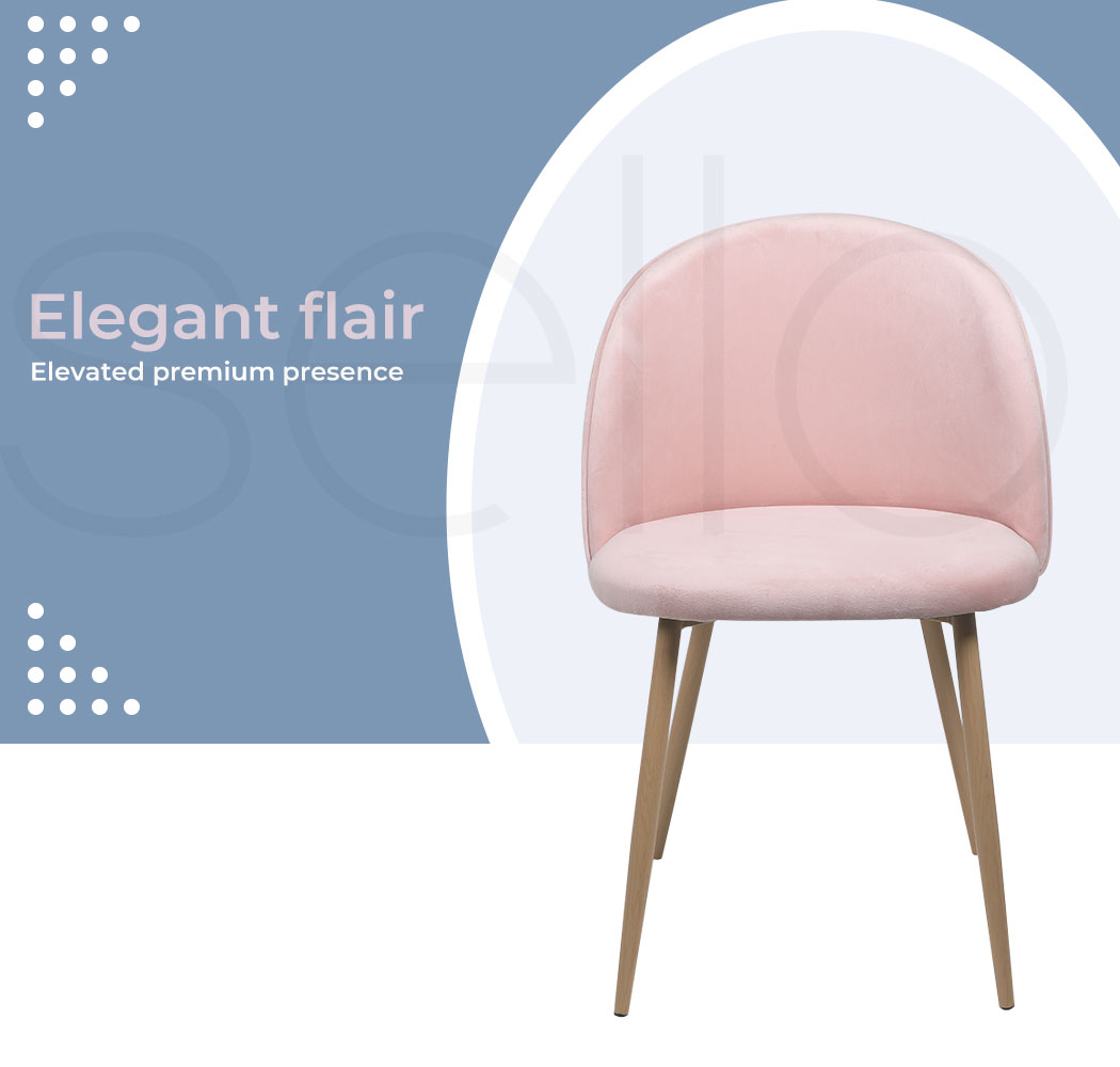 Levede 2x Dining Chairs French Provincial Kitchen Cafe Lounge Upholstered Seat - Picture 64 of 70