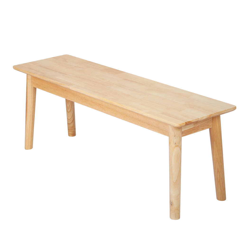 TopSellers-Natural Wooden Dining Bench Seat - Modern Home Decor 250kg Capacity