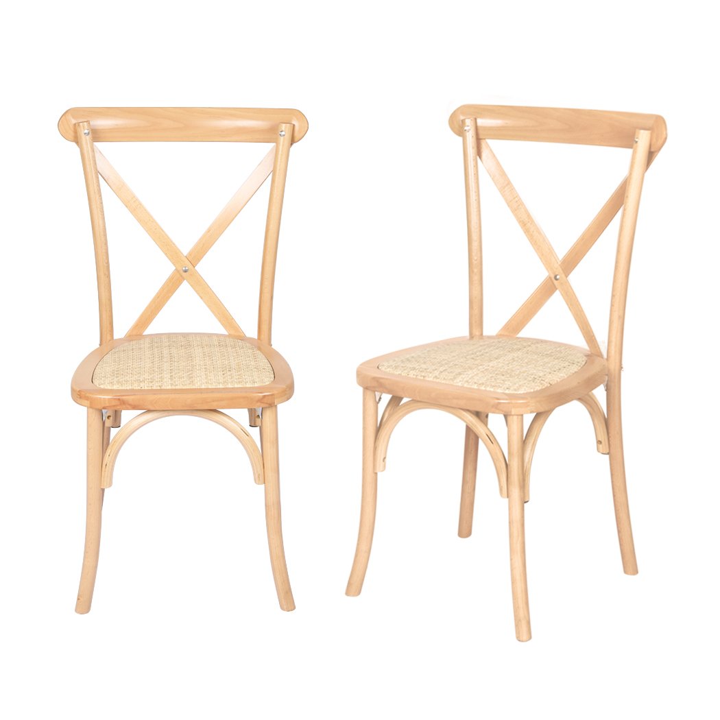 Levede 2x/4x Dining Chairs Lounge Chair Bentwood Outdoor Provincial Rattan Seat - Picture 27 of 46