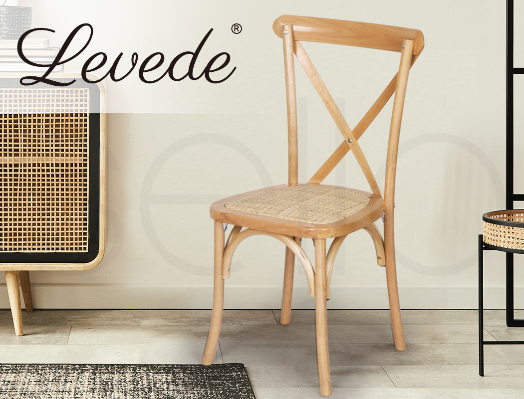 Levede 2x/4x Dining Chairs Lounge Chair Bentwood Outdoor Provincial Rattan Seat - Picture 26 of 46
