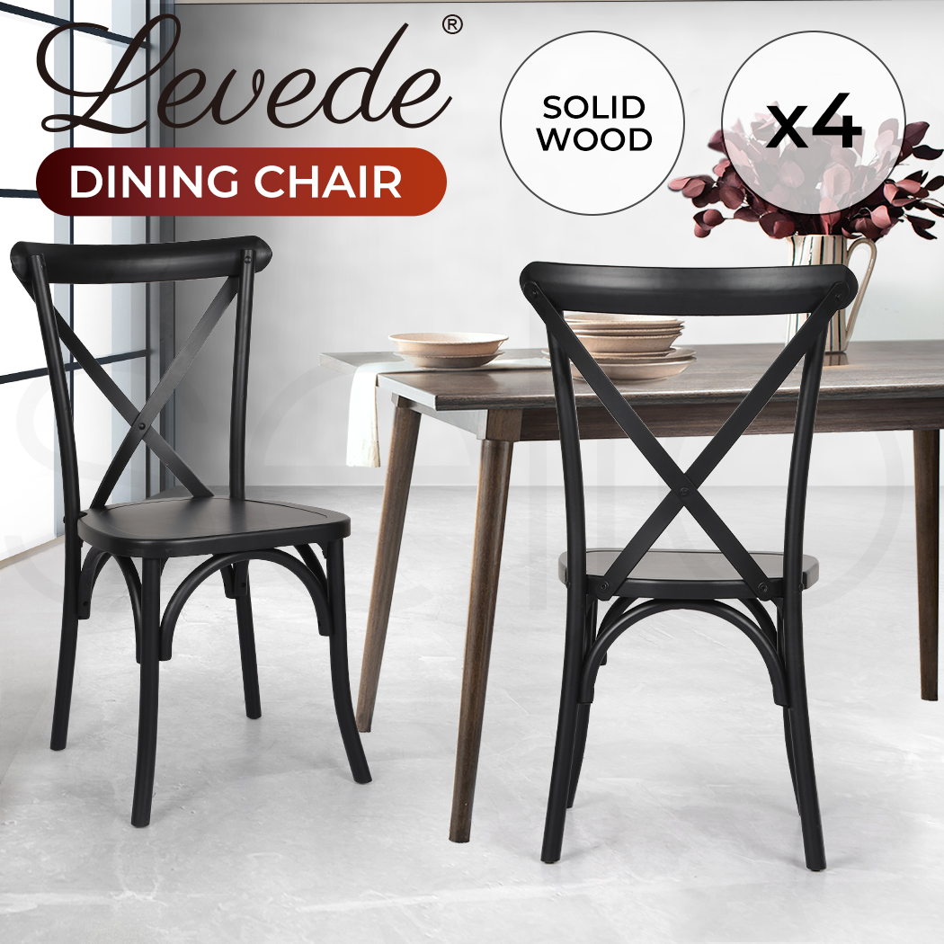 Levede 2x/4x Dining Chairs Lounge Chair Bentwood Outdoor Provincial Rattan Seat - Picture 28 of 46