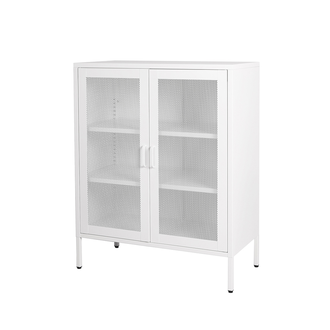 TopSellers-Durable Steel Storage Cabinet - 80cm White Kitchen Space