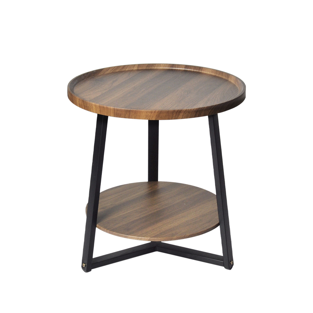 TopSellers-Stylish Side Table - Brown Side Table 60cm Modern Design