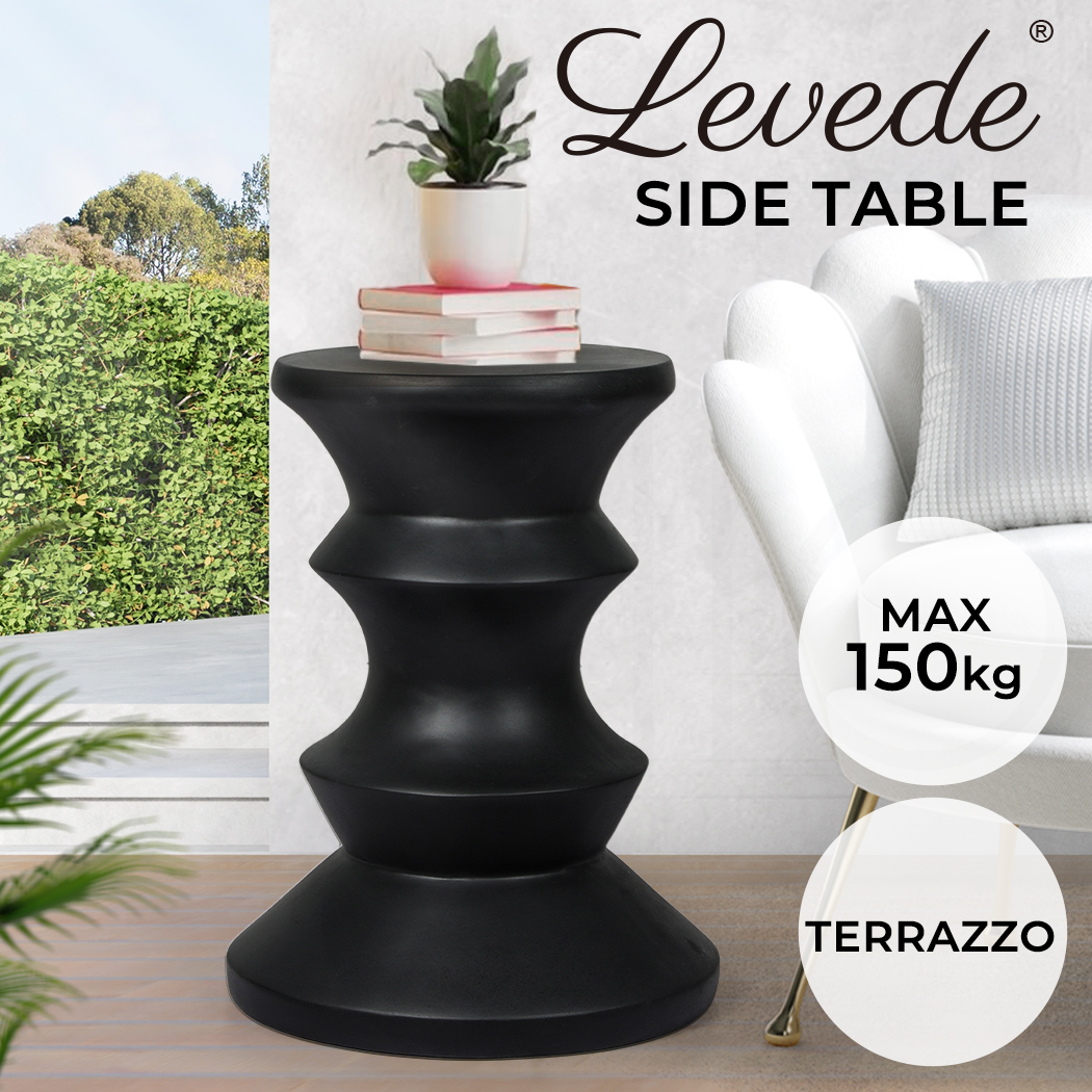 Levede Side Table Terrazzo Small End Coffee Tables Nordic Concrete Stand Outdoor - Picture 65 of 115