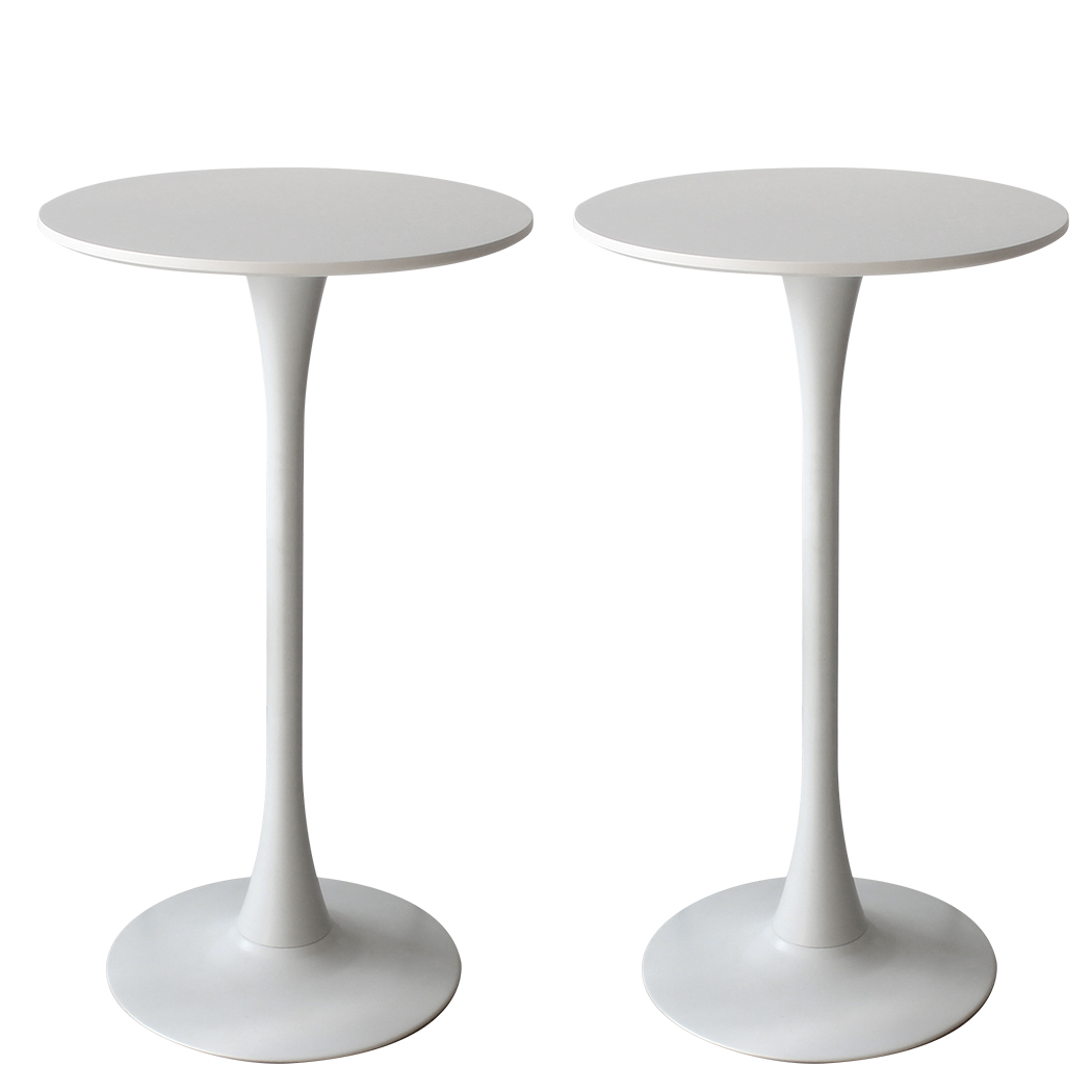 TopSellers-Round Bar Table Set - Sturdy 60cm High Top for Indoor & Outdoor