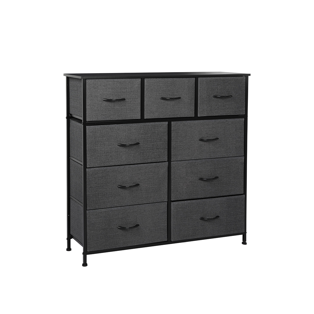 TopSellers-Storage Cabinet - Grey Chest of Drawers 5 Drawer Unit