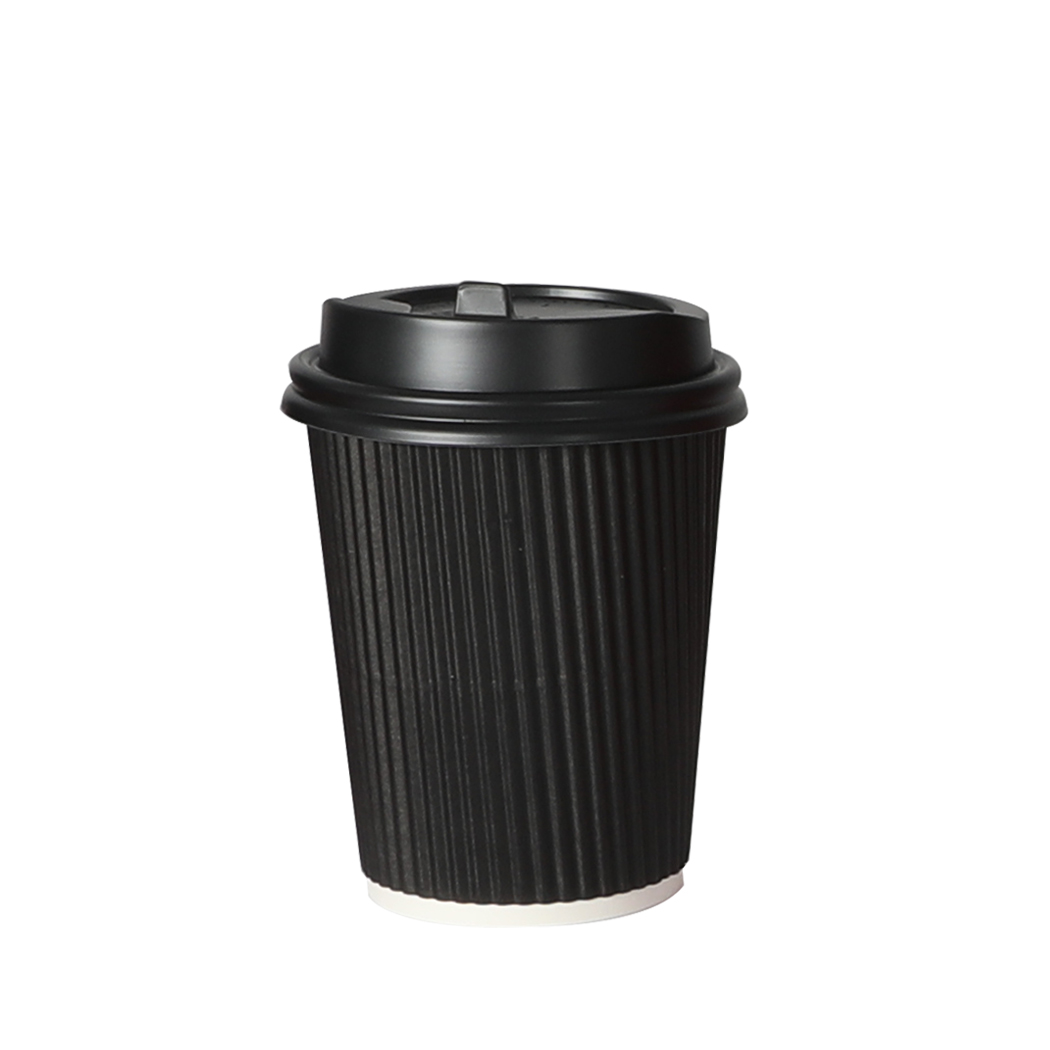 TopSellers-500 Pcs 8oz Disposable Coffee Cups - Waterproof & Leak Proof