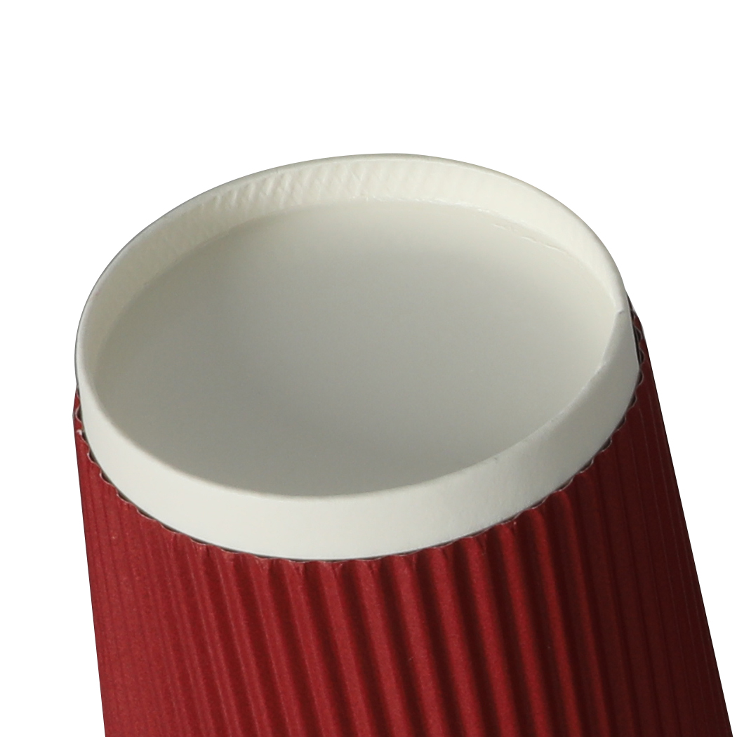1000 Pcs 8oz Disposable Takeaway Coffee Paper Cups Triple Wall Take Away w Lids