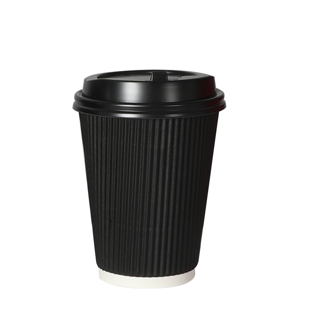 TopSellers-200 Pcs 16oz Disposable Coffee Cups - Waterproof & Leak Proof