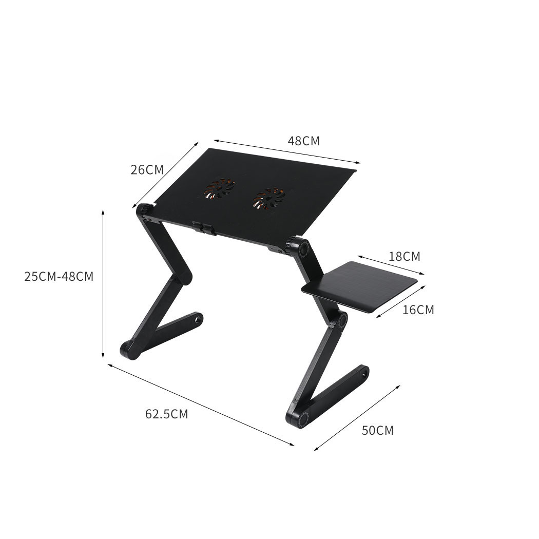 Levede Laptop Desk Table Stand Up Height Adjustable Computer Foldable Portable