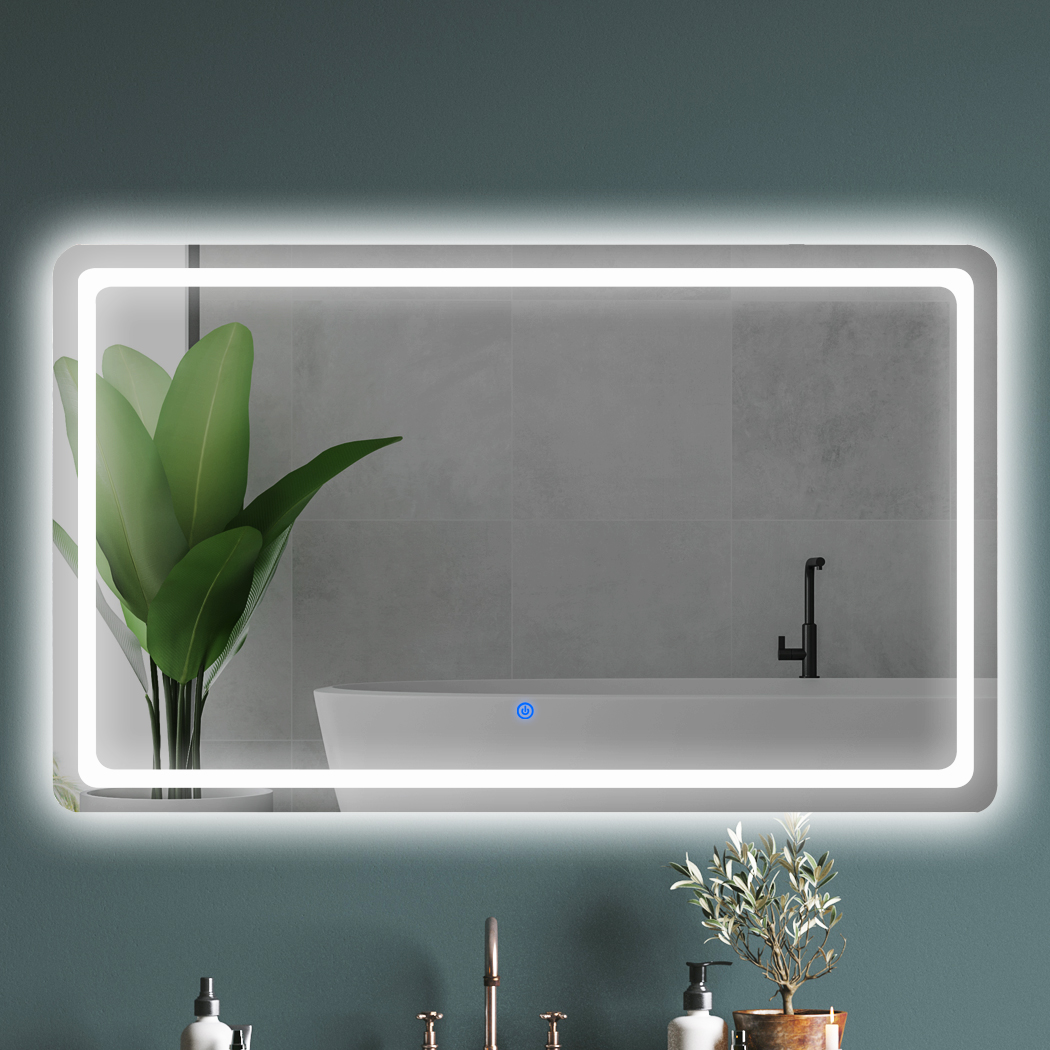 Emitto LED Vanity Wall Mirror Dimmable Anti-fog Waterproof Bathroom Touch Sensor - Picture 84 of 179
