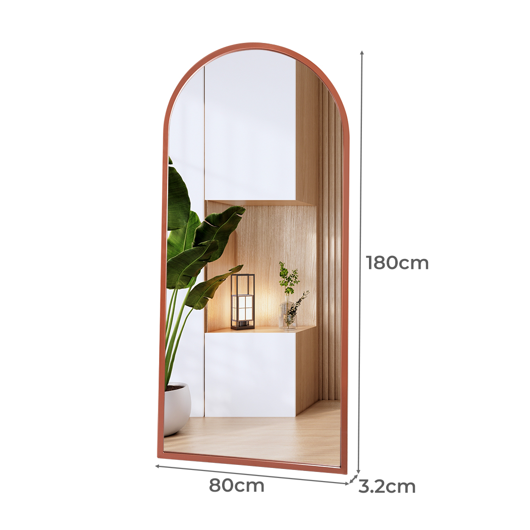 Yezi 180X80CM Full Length Mirrors Arch Floor Dressing Standing Mirror Makeup - Picture 22 of 50
