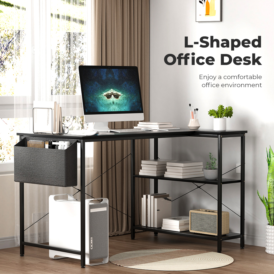 Levede L Shaped Gaming Computer Desk Workstation Study Corner Table Home Office - Picture 11 of 45