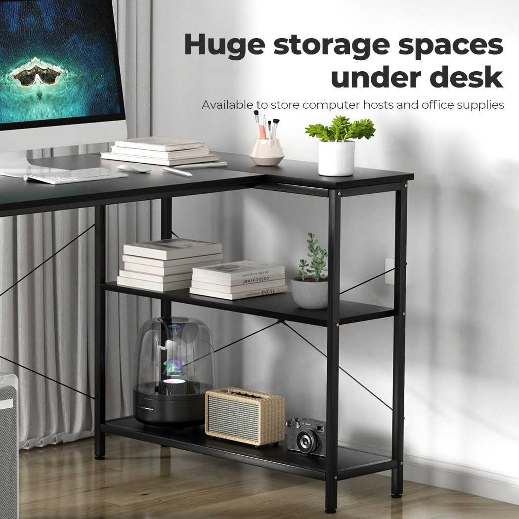 Levede L Shaped Gaming Computer Desk Workstation Study Corner Table Home Office - Picture 13 of 45