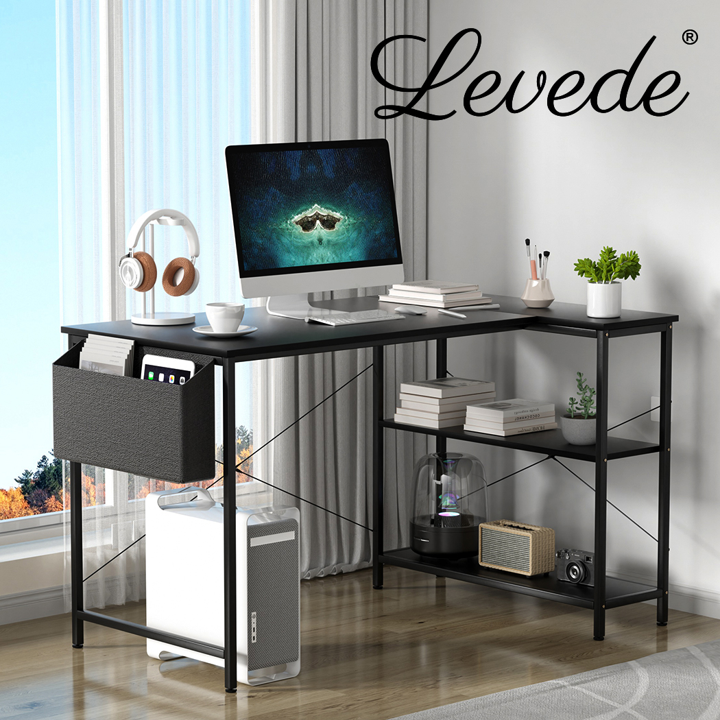 Levede L Shaped Gaming Computer Desk Workstation Study Corner Table Home Office - Picture 18 of 45