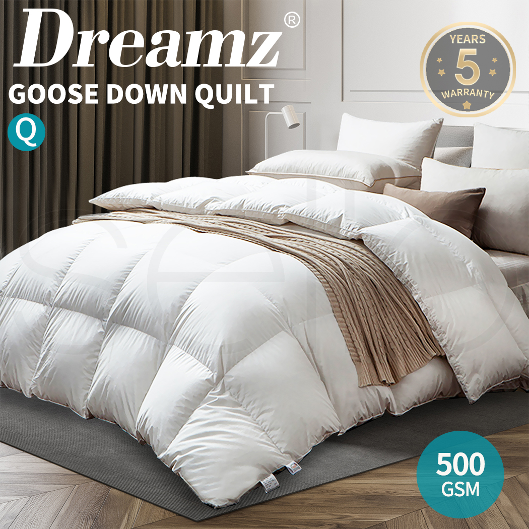 DreamZ Quilts Goose Down Quilt 500GSM 