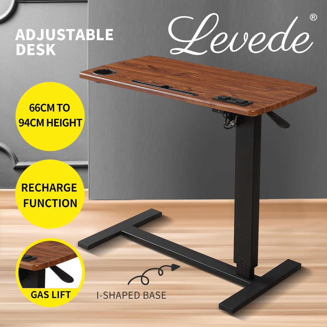 Levede Standing Desk Mobile Sofa Bed Side Table Adjustable Laptop Computer - Picture 13 of 67