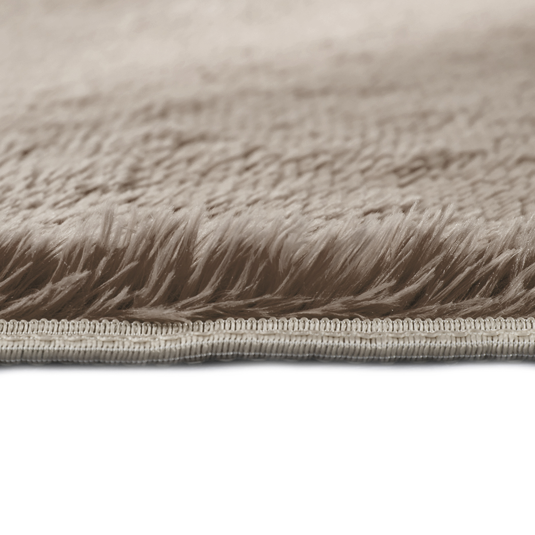 Marlow Soft Shag Shaggy Floor Confetti Rug Carpet Home Decor 160x230cm Tan