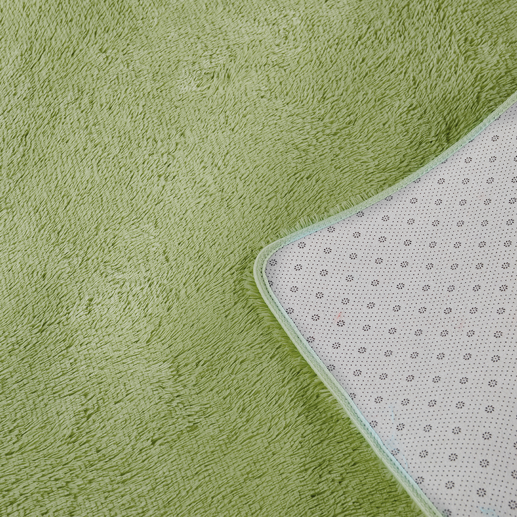 Designer Soft Shag Shaggy Floor Confetti Rug Carpet Home Decor 80x120cm Green