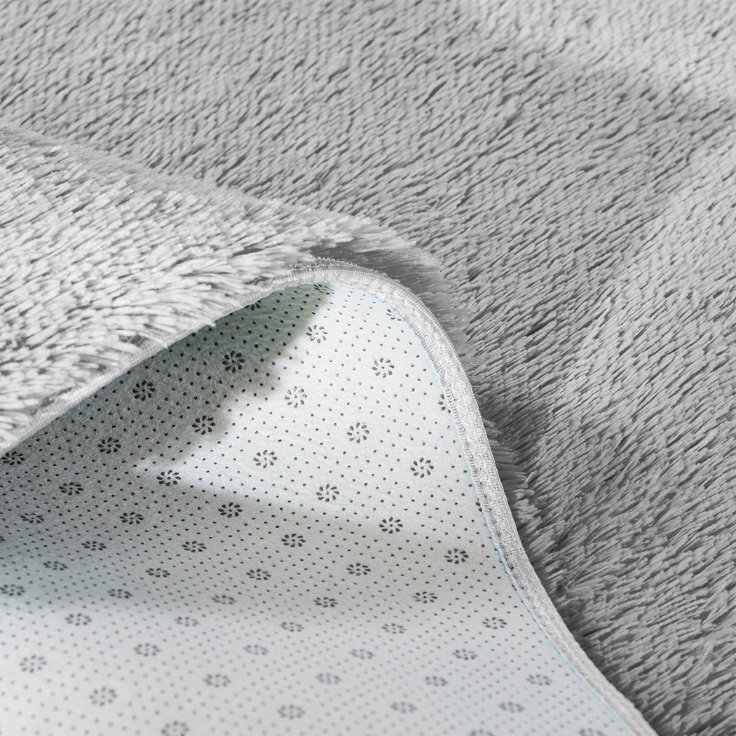 Designer Soft Shag Shaggy Floor Confetti Rug Carpet Home Decor 80x120cm Grey
