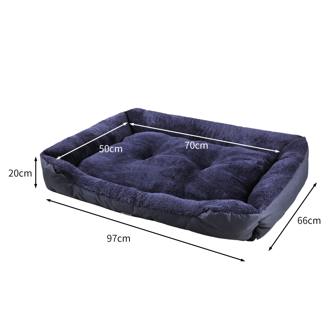 PaWz Pet Bed Mattress Dog Cat Pad Mat Cushion Soft Winter Warm X Large Blue