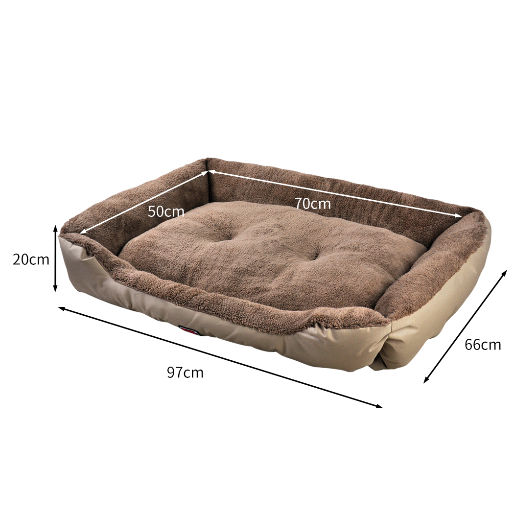 PaWz Pet Bed Mattress Dog Cat Pad Mat Cushion Soft Winter Warm X Large Cream