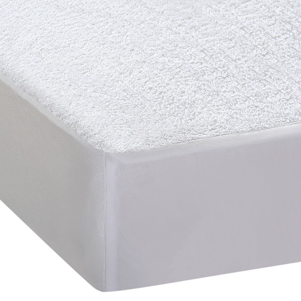 DreamZ Terry Cotton Fyllt Fitted Waterproof Mattress Protector in Double Size