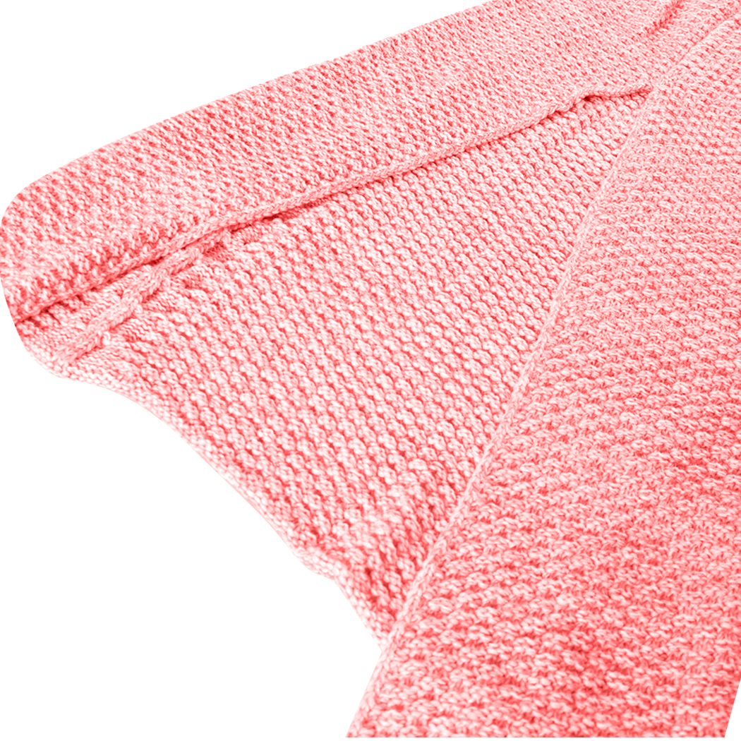 Mermaid Tail Crochet Blanket Sofa Rug Knit Handmade Soft Sleeping Bag Red