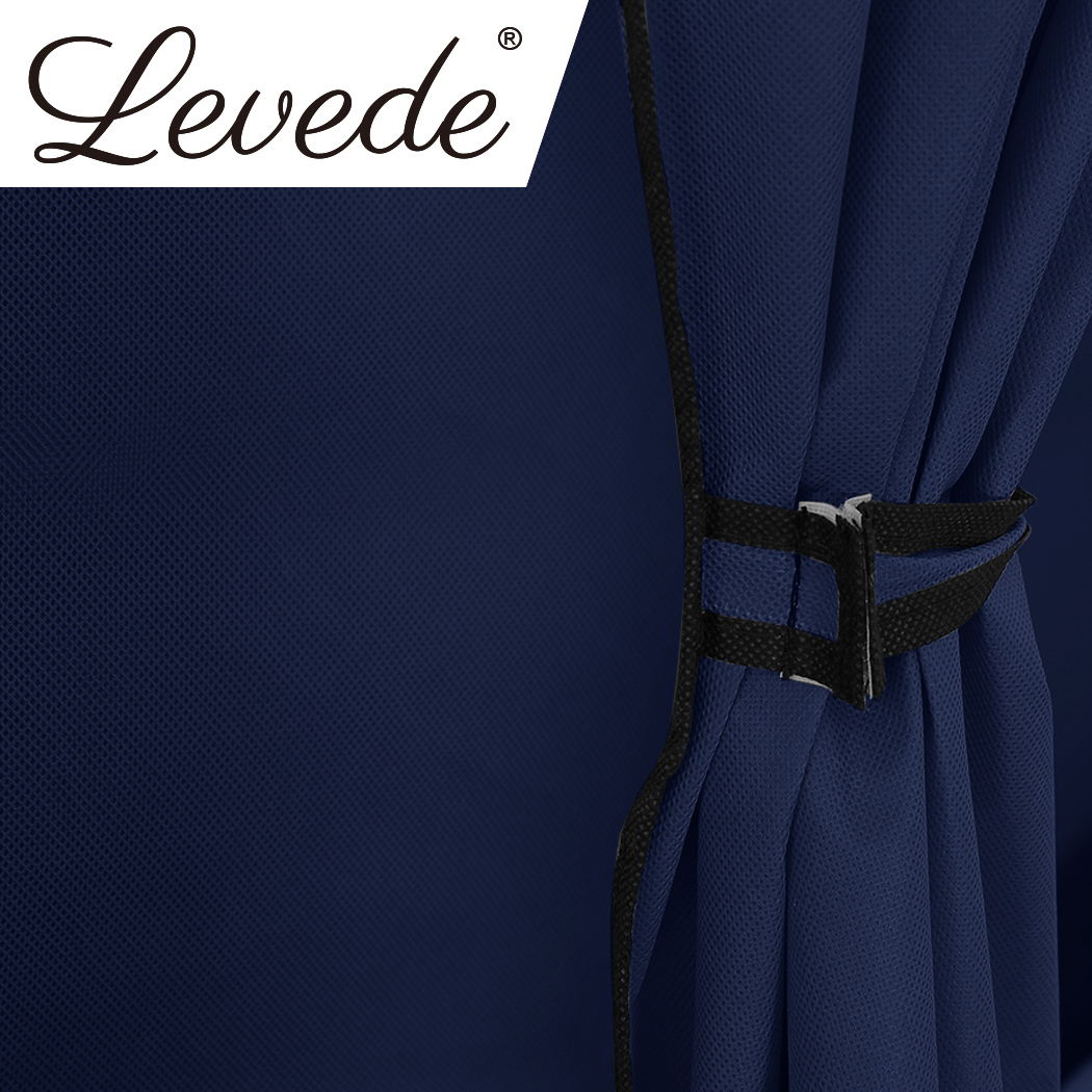 Levede Portable Wardrobes Closet Storage Cloth Organizer Rack Shelves Navy Blue