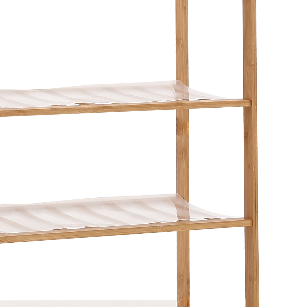 Levede Bamboo Shoe Rack Storage Wooden Organizer Shelf Shelves Stand 3 Tier 70cm