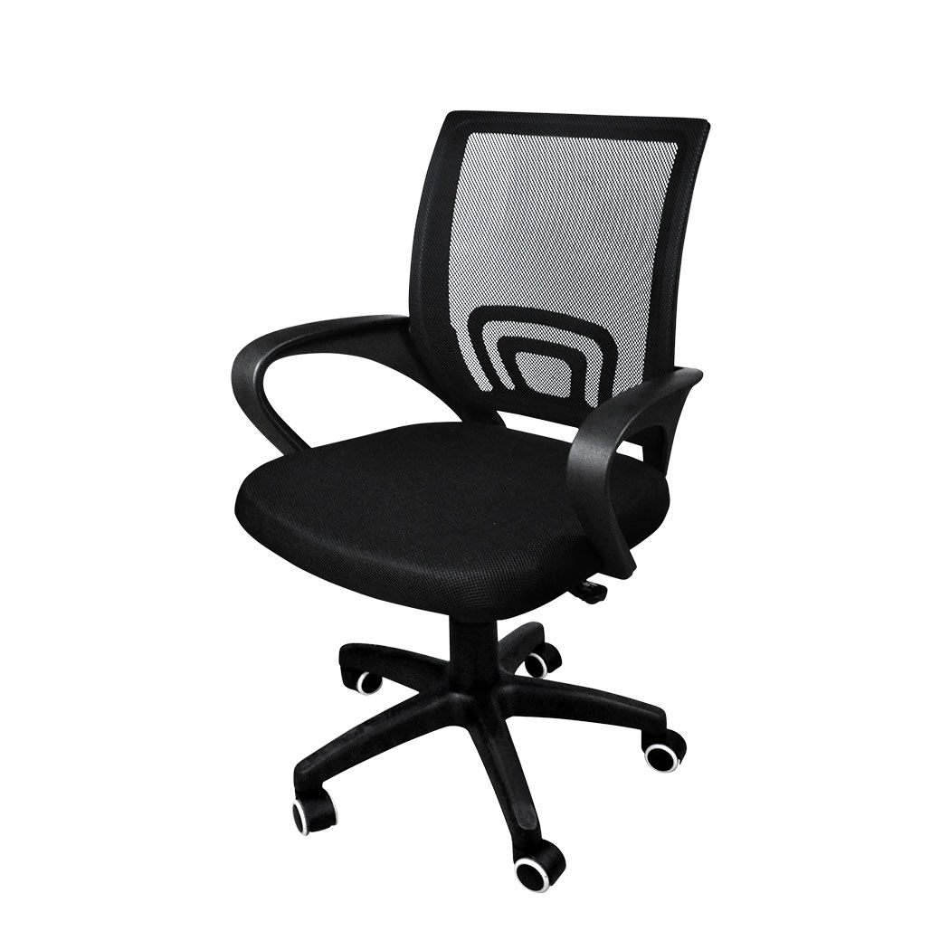 TopSellers-Ergonomic Office Chair - Black Mesh  Adjustable Height & Comfort