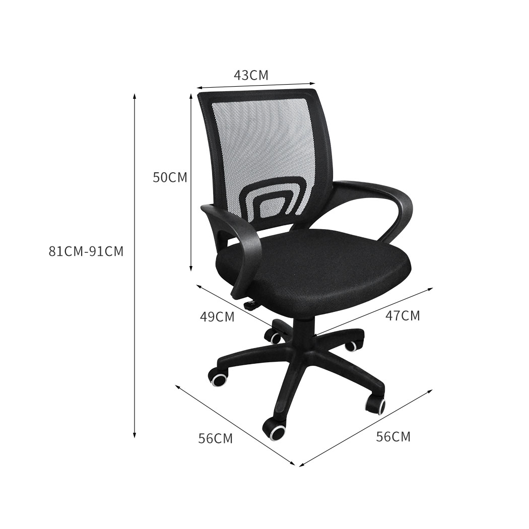 Levede Office Chair Gaming Computer Mesh Chairs Executive Seating Work Black