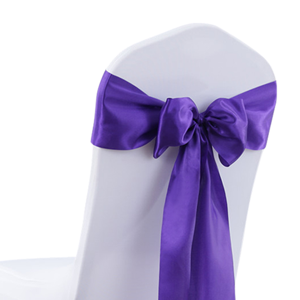 20x Table Runner Satin Chair Sashes Fabric Covers Wedding Party Decoration