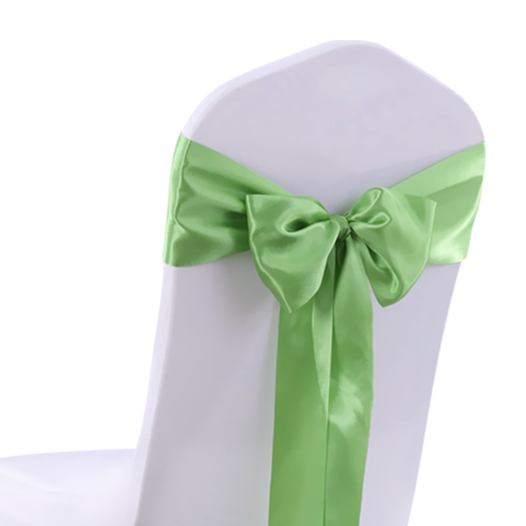 20 Green Fabric Chair Sashes Covers Table Runner Wedding Party Event Decoration
