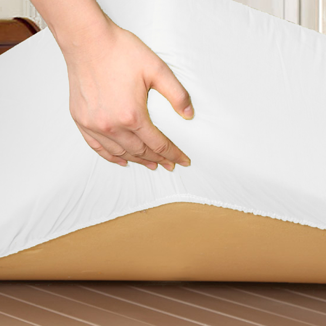DreamZ Fully Fitted Waterproof Bamboo Fibre Mattress Protector Cover Double