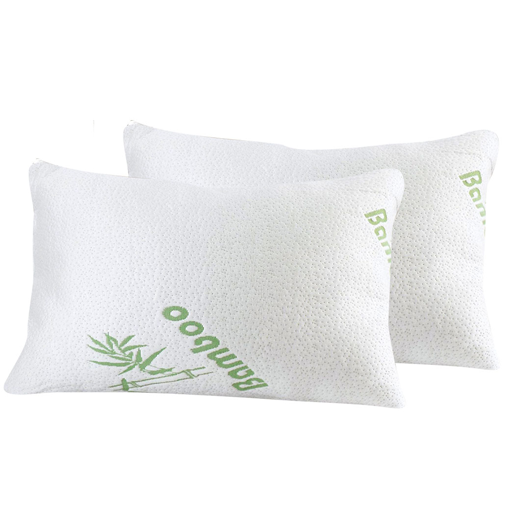 TopSellers-Memory Foam Pillow - Bamboo Cover 70x40cm for Eco-Friendly Comfort